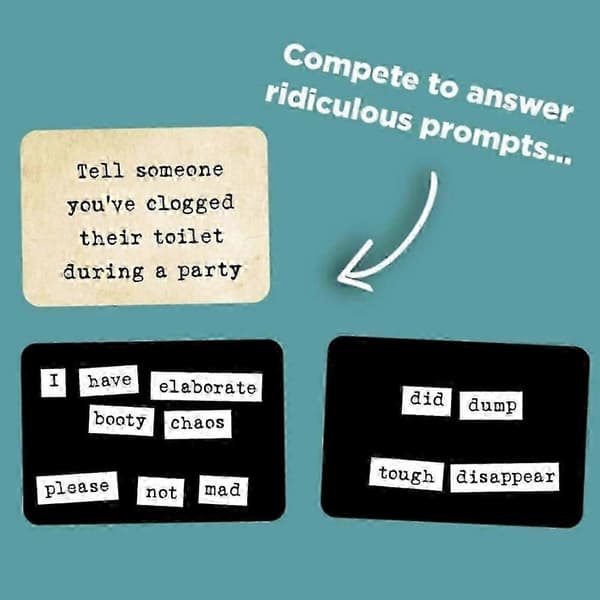 Ransom Notes - Det latterlige ordmagnet-festspil, 3+ spillere