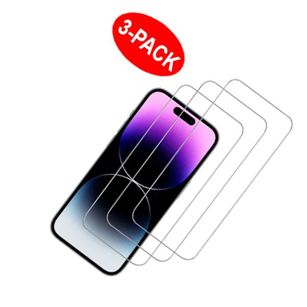 IPhone 15 Pro Tempered Glass Screen Protector 3-pack