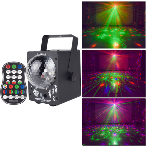 Disco Ball Lights, RGB LED Sound Aktivoitu Party Light DJ Disco Lights Strobe Party Light Home Dance Rave Clubille