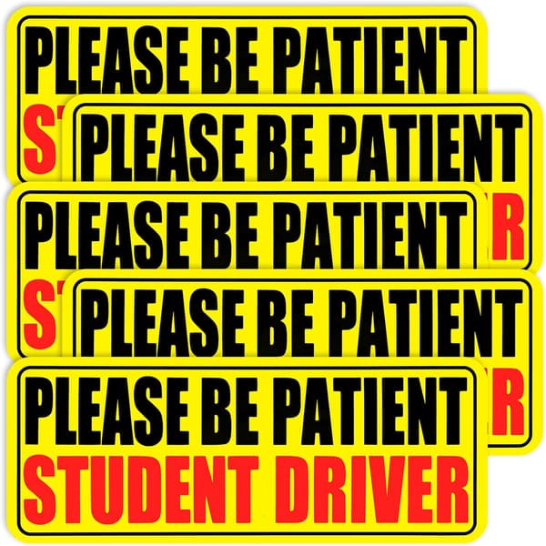 Student Driver-dekal för bil