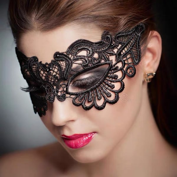Sett med 2 venetianske masker for par - Blonder Ball for menn og kvinner, matchende for menn og kvinner