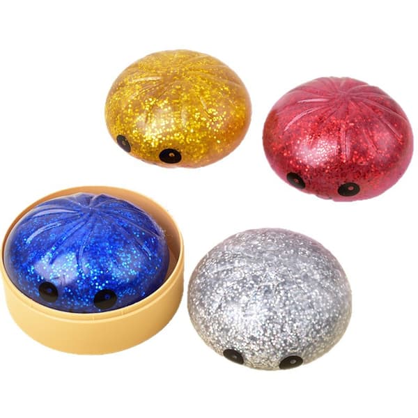 4 kpl. Pullamaiset Squishy Stressilelut – Höyrytetty Pullapuristuslelu Ahdistuksen Lievitykseen