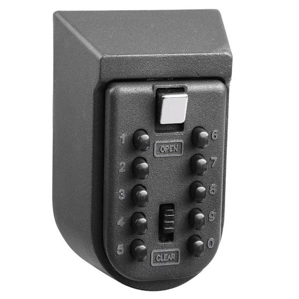 Compact Key Safe - Wall Mounted Mini Outdoor Push Button Key Box
