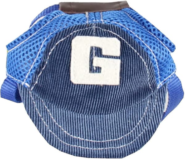 Sommer Pustende Hund Baseballcaps Med Ørehull Mesh Hundecaps For Mellomstore Store Hunder