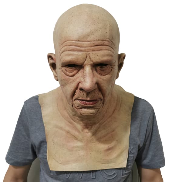 Latex Realistisk Manns Ansiktsmaske Mannlig Forkledning Cosplay Hallow