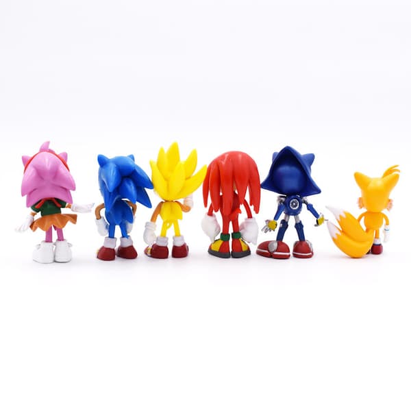 First Generation 6 Sonic Figures, Super Sonic Mouse, Flying Mouse Toys, Game Models, Dolls and Decorations