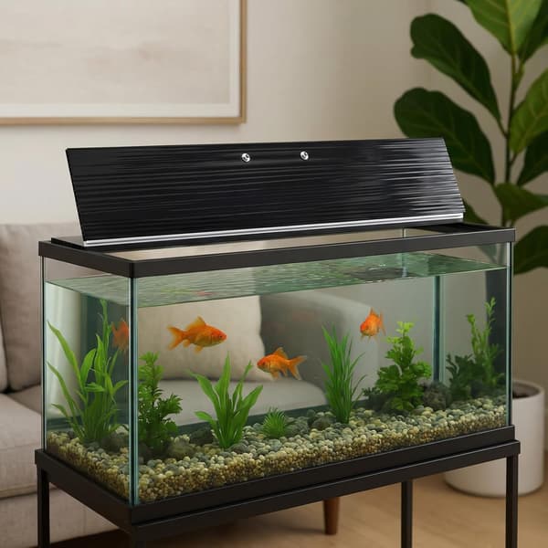 Akvarium baldakinsæt polycarbonat drivhus tommer til sort Black 30 X 12 Inch
