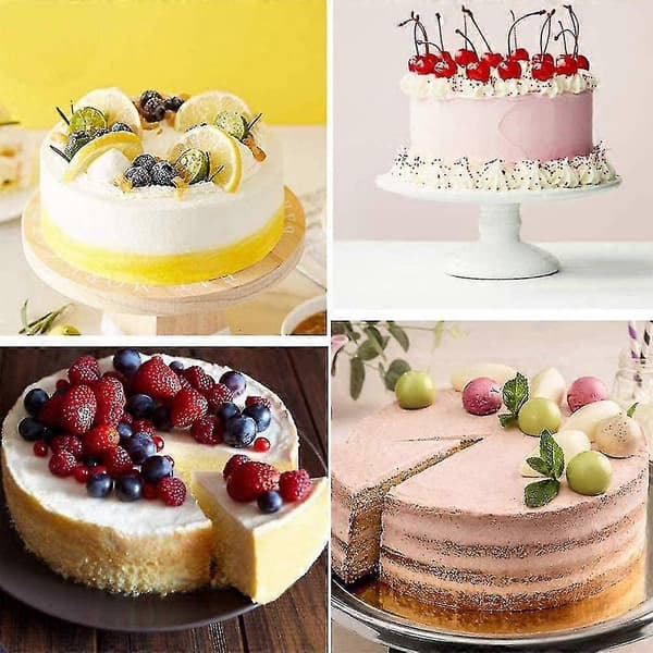 2 stk. silikonekageforme, 8 tommer runde kageforme, non-stick bageforme, bageværktøj til chokoladekager