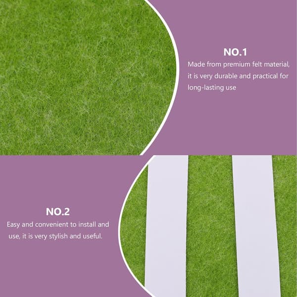 Hexagon Felt Board 9 mm Thick 8 Pcs Self-Adhesive Wall Mounted Bulletin Board
