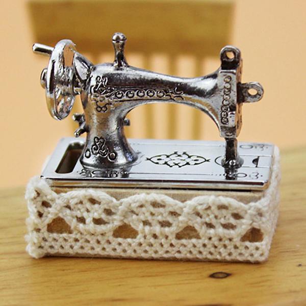 1 st Miniatyrmodell av Syset i Kreativt Tillbehör, Simulerad Miniatyr för Dekoration (Silver)Silver Silver 2.3X3.8CM
