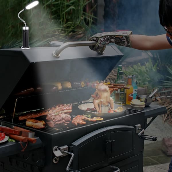 Bærbar magnetisk 360 graders justerbar LED grilllys
