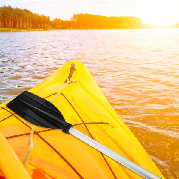 Aluminum Alloy Kayak Paddle 77cm Short Thickened Canoe Paddle Replacement