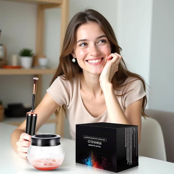 Makeupbørsterenser Tørremaskine Spinner Makeupbørsteværktøj til alle størrelser børster