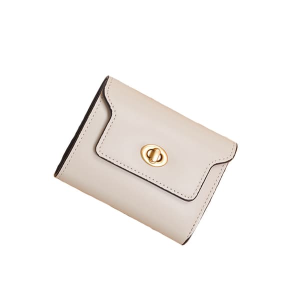 Trifold Wallet - Compact and Stylish PU Leather Wallet White White White