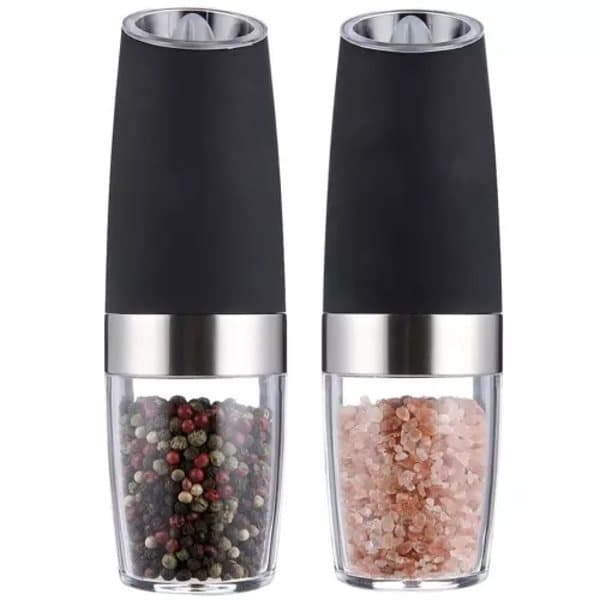 2-pack - Elektriska Salt- och Pepparkvarnar