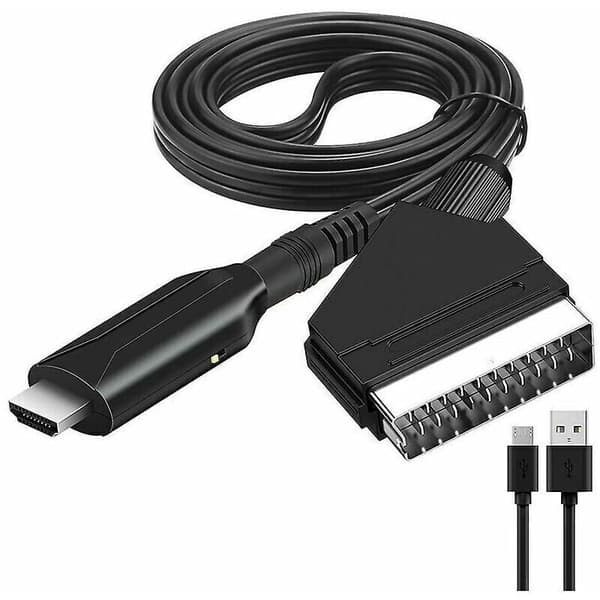 Scart til HDMI Video Lydadapter til HDTV/DVD/Decoder/PS3/PAL/NTSC