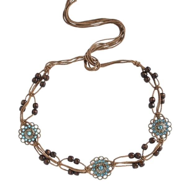 Bohemian Macrame Belt - Natural Chic Waist Chain Model 1
