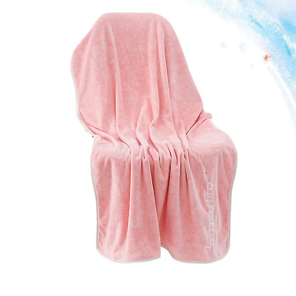 1 st 140x70cm Badhandduk Stor Snabbtorkande Vattenabsorberande Handduk Duschhandduk Simning Strandhandduk (rosa) Pink 140X70CM