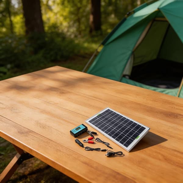 Kompakt 20W solpanel med dubbla USB-portar för husbilar, båtar och motorcykelkonvertering, och effektiv energi