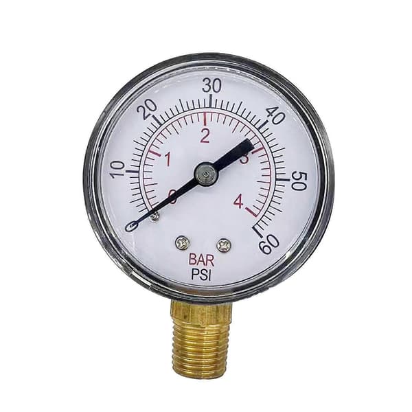 Leach Trykkmåler 1/4\" NPT Ventiler Leach Tilbehør Robust Basseng