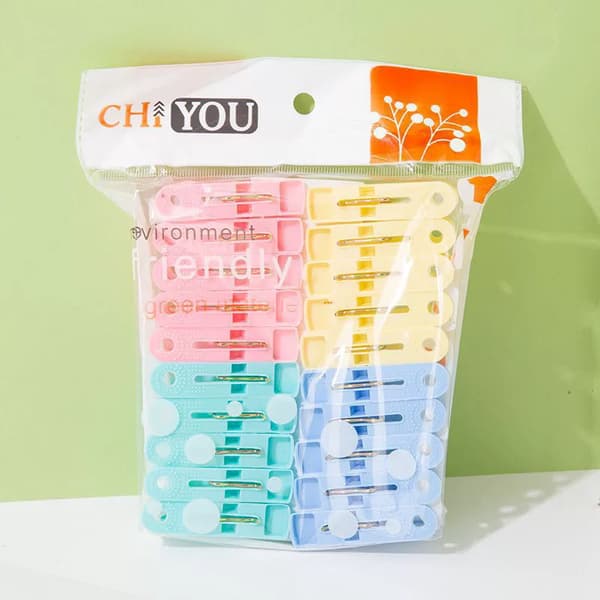 Clothesline Clothes Pins, 48 Pack, Strong Laundry Clips for Windproof Accessories, Rust-Resistant Clips with Bag for Home and Garden