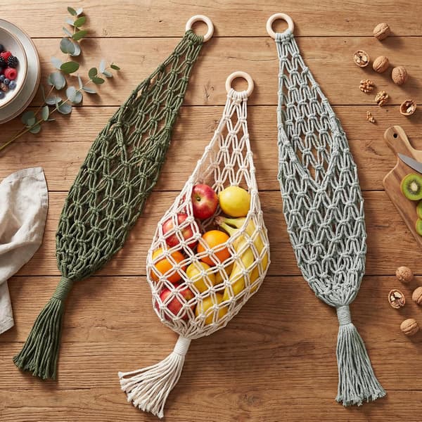 3-pack hängande fruktkorgar för datorer