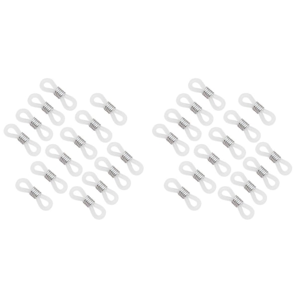 300 stk DIY Silikon Brillegjede Festespringring Justerbar Sklisikker Ring Briller Tilbehør 200 pcs