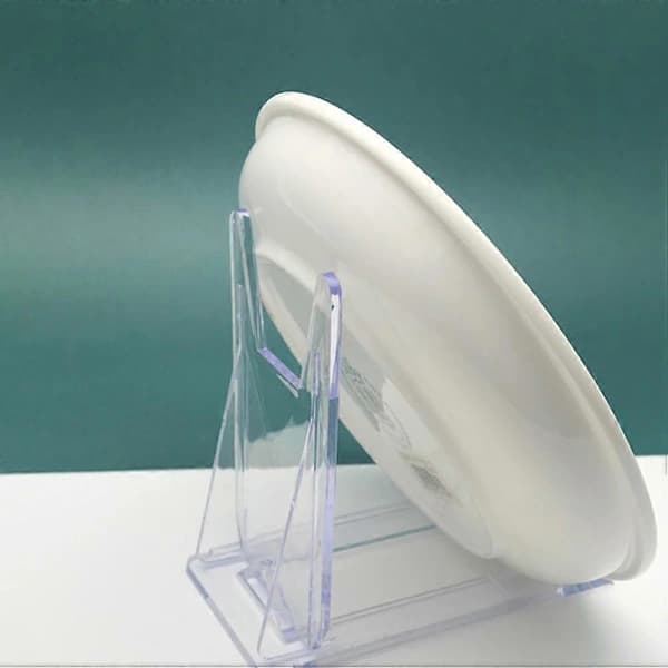 8 stk Multifunksjonelle Displaystativ Plater Oppbevaringsholder Skåler Displaystativ Transparent 10.5X8CM
