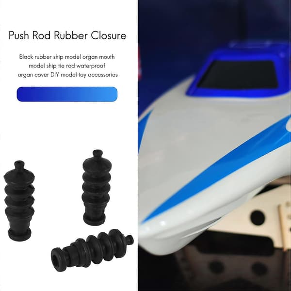 3 X Push, Vanntett, Gummitetning, Belgmodell 37 Mm For Rc Båt