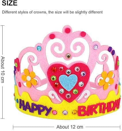 Barn Craft DIY Krona 4 st, Prinsess Tiara Diadem Hantverksmaterial