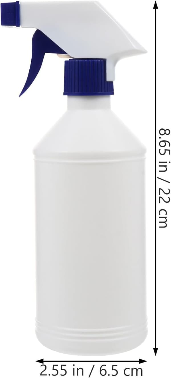 Tom sprayflaske 500 ml PET påfyllbar beholder 4-pakning hvit