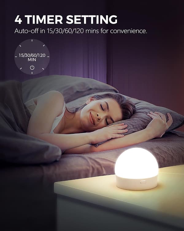 Rechargeable LED Lamp with Remote Control 3 Color Temperatures with Timer Remote Control Magnetic