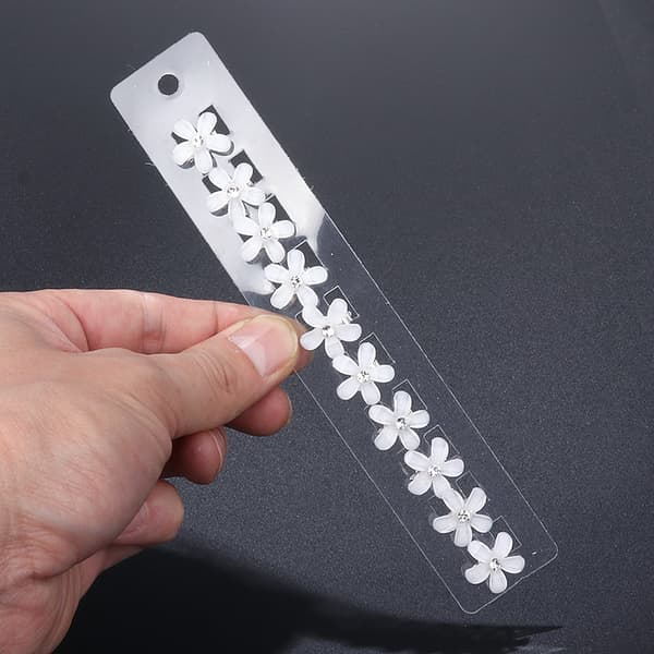 20 stk. mini små blomster hårklemmer brud flettede hårknapper strass perle hodeplagg klips bryllupskjole utsmykning hodeplagg
