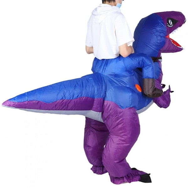 Festkläder, Uppblåsbar Kostym, Hel Dinosaur Kropp för Vuxna, Barnkalas