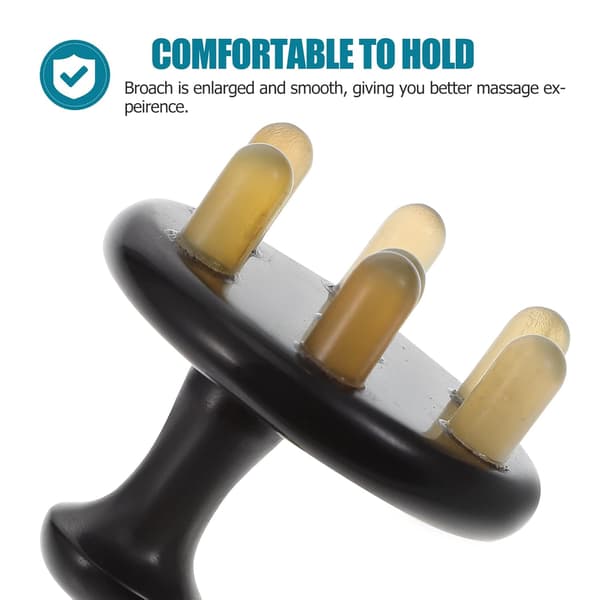 Natural Yak Ox Horn Comb Massage Comb for Meridian Head Massage