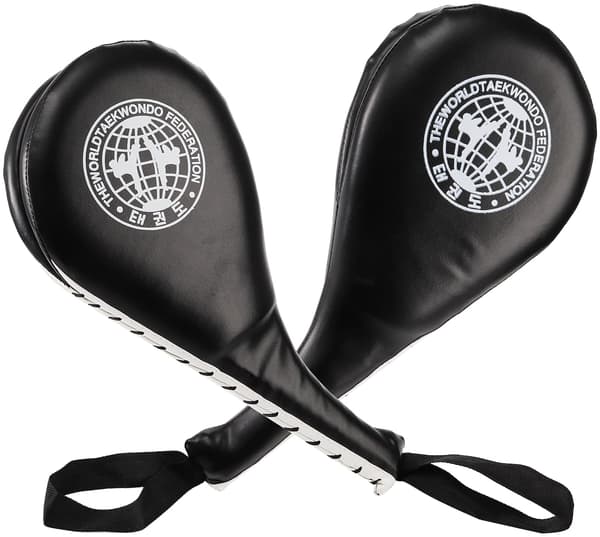 2-pack Taekwondo Kick Pads, Durable Striking Pad Black YIY9.27 SMCS.9.27