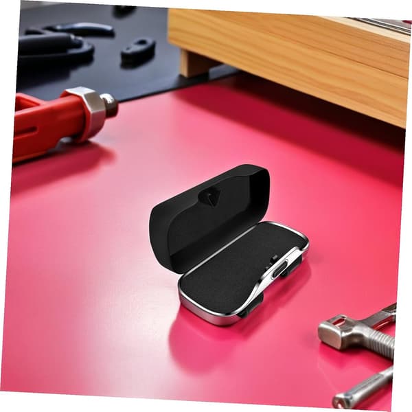 Sun Visor Glasses Case Clip for Car Sunglasses Holder Open Eyewear Storage Organizer Black