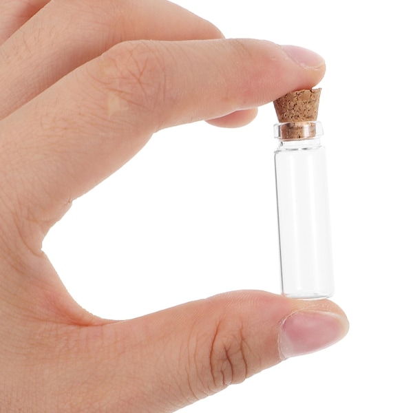 3 st Miniatyr Glasburkar för Dockhus Mat, Små Husflaskor, Leksaker för Dockhus, Tillbehör, Transparent Transparent 4x1CM