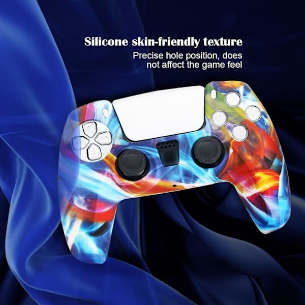 PS5 Controller Silicone Case, Protective Cover for Controller, 5 Grips, Joystick Caps, Gaming Accessories