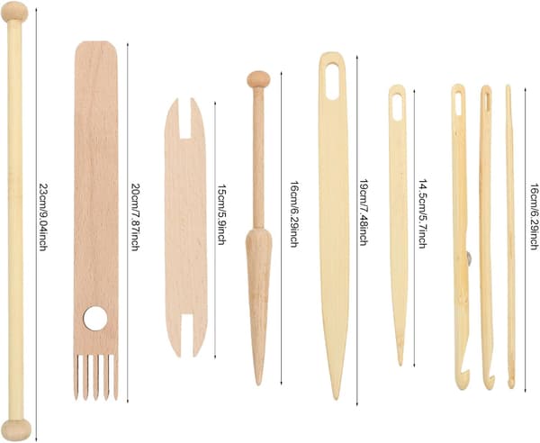 Loom Tools Wood Weaving Tool Kit for DIY Knitting Enthusiasts Handmade Tapestry Craft Kit