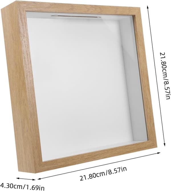 Treramme Fotorammer 3D Hul Minimalistisk Kaffe Tre PVC Multifunksjonell