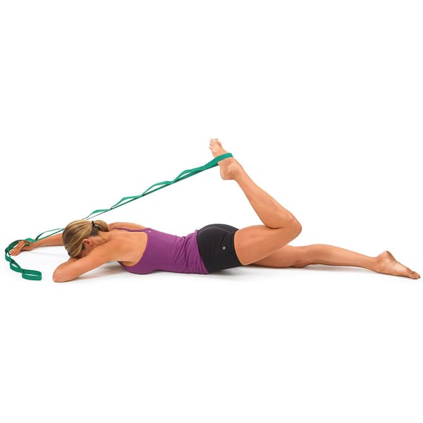 Stretchband för yoga, fysioterapi och hemmaträning, 10 öglor, icke-elastiska stretchband