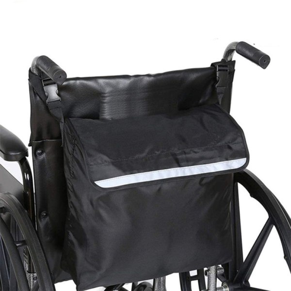 2 stk Rullestolveske - Elektrisk rullestoltilbehør veske for voksne, eldre, - Stor vesketilbehør til å henge på ryggen, Power Transport S