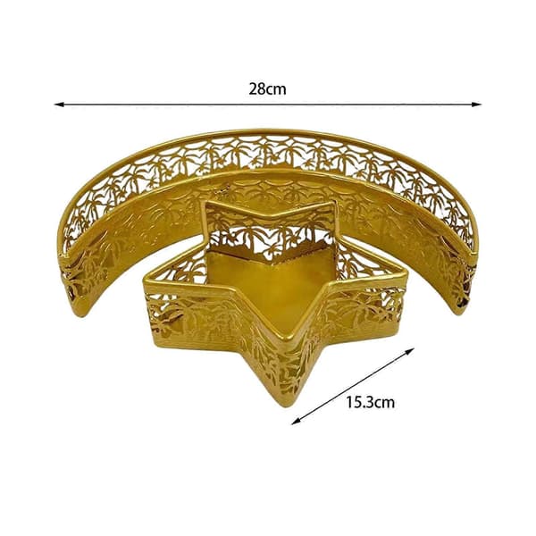 2x Ramadan Dessert Display Tray Matdisplay Tray Eid Mubarak Serveringsbrett for Desserter