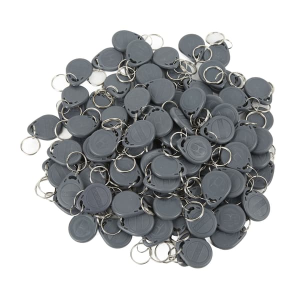 100 st RFID Key Fob Sensitive Induction Waterproof 125KHz RFID Proximity Key for Parking Community Access Control Grey