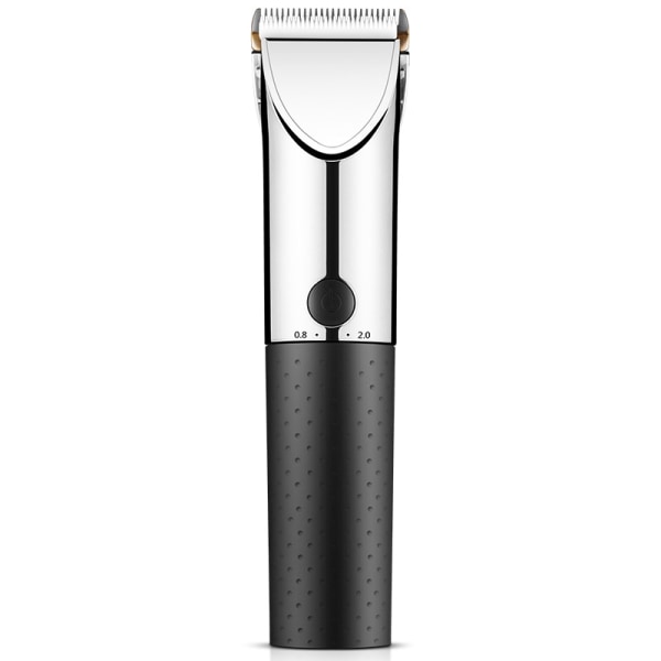 Litium-ion batteridrevet skjeggtrimmer i rustfritt stål for menn – oppladbar alt-i-ett herretrimmer med roterende øre- og nesetrimmer,