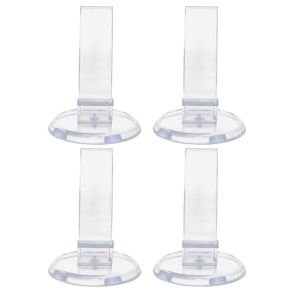 4 stk Akryl Display Stativer Sko Display Skobutik Display Stativer Sko Hvile Sko Forhøjere Transparent 12X8.5CM Transparent 12X8.5CM