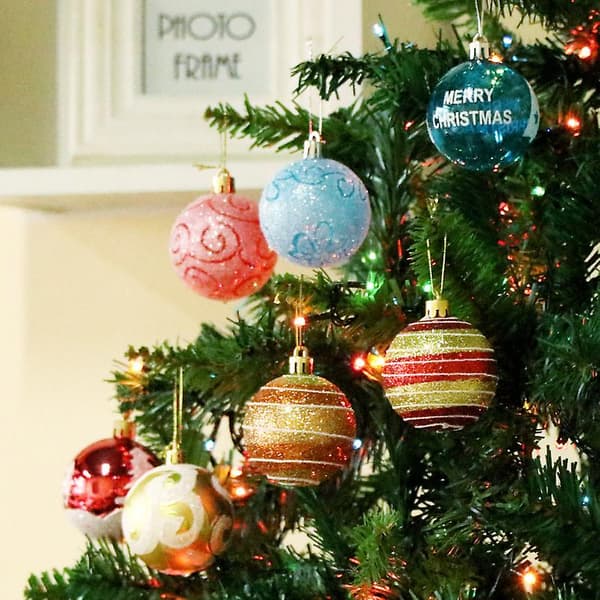 24 stk. juletræskugler til gør-det-selv