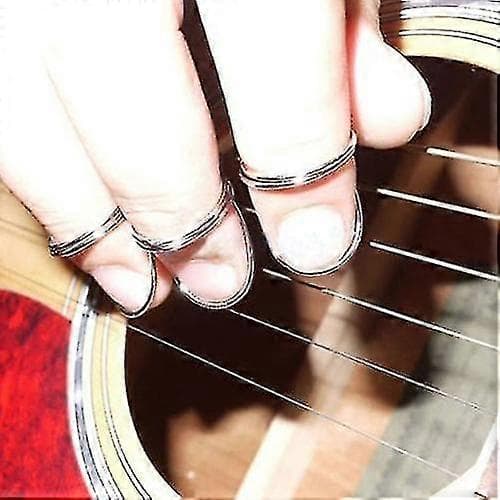 4 pcs Guitar Finger Picks Metal Butterfly Shape Picks Thumb Picks Accessories