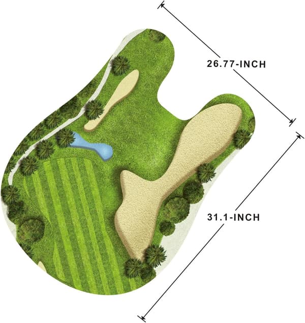 wxsp 1 Piece - Toilet Golf Set - Mini Golf Course Luxury - PVC - Fun